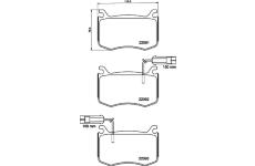 Sada brzdových destiček, kotoučová brzda HELLA 8DB 355 039-051