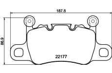 Sada brzdových destiček, kotoučová brzda HELLA 8DB 355 044-741