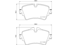 Sada brzdových destiček, kotoučová brzda HELLA 8DB 355 023-091