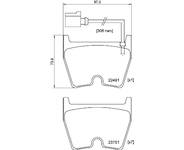 Sada brzdových destiček, kotoučová brzda HELLA 8DB 355 025-171