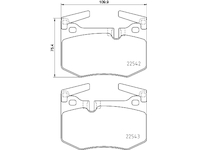 Sada brzdových destiček, kotoučová brzda HELLA 8DB 355 025-611