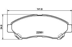 Sada brzdových destiček, kotoučová brzda HELLA 8DB 355 044-371