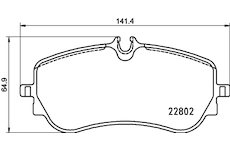 Sada brzdových destiček, kotoučová brzda HELLA 8DB 355 037-751