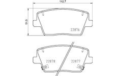 Sada brzdových destiček, kotoučová brzda HELLA 8DB 355 039-431