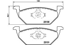 Sada brzdových destiček, kotoučová brzda HELLA 8DB 355 008-591