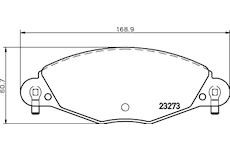 Sada brzdových destiček, kotoučová brzda HELLA 8DB 355 019-421