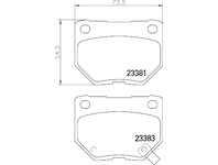 Sada brzdových destiček, kotoučová brzda HELLA 8DB 355 011-601