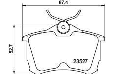 Sada brzdových destiček, kotoučová brzda HELLA 8DB 355 009-511