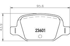 Sada brzdových destiček, kotoučová brzda HELLA 8DB 355 009-551