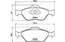 Sada brzdových destiček, kotoučová brzda HELLA 8DB 355 008-901