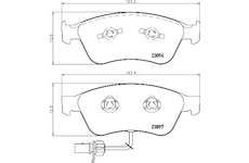 Sada brzdových destiček, kotoučová brzda HELLA 8DB 355 009-211