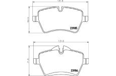 Sada brzdových destiček, kotoučová brzda HELLA 8DB 355 012-341