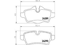 Sada brzdových destiček, kotoučová brzda HELLA 8DB 355 031-791