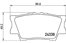 Sada brzdových destiček, kotoučová brzda HELLA 8DB 355 006-881