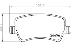 Sada brzdových destiček, kotoučová brzda HELLA 8DB 355 025-401