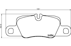 Sada brzdových destiček, kotoučová brzda HELLA 8DB 355 015-651