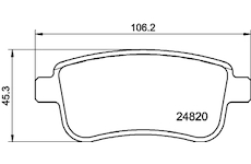 Sada brzdových destiček, kotoučová brzda HELLA 8DB 355 025-421