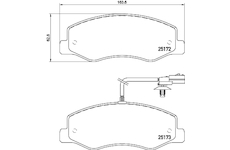 Sada brzdových destiček, kotoučová brzda HELLA 8DB 355 015-311