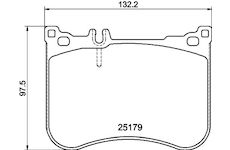 Sada brzdových destiček, kotoučová brzda HELLA 8DB 355 021-211