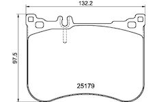 Sada brzdových destiček, kotoučová brzda HELLA 8DB 355 020-581