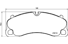 Sada brzdových destiček, kotoučová brzda HELLA 8DB 355 039-991