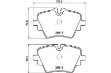 Sada brzdových destiček, kotoučová brzda HELLA 8DB 355 045-811