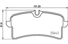 Sada brzdových destiček, kotoučová brzda HELLA 8DB 355 025-571