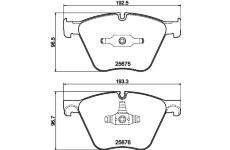 Sada brzdových destiček, kotoučová brzda HELLA 8DB 355 040-371