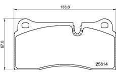 Sada brzdových destiček, kotoučová brzda HELLA 8DB 355 039-951