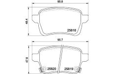 Sada brzdových destiček, kotoučová brzda HELLA 8DB 355 036-431