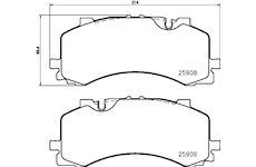 Sada brzdových platničiek kotúčovej brzdy HELLA 8DB 355 036-471