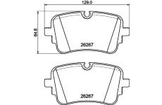 Sada brzdových platničiek kotúčovej brzdy HELLA 8DB 355 041-001