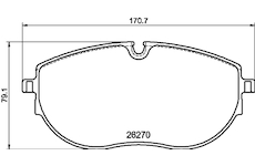 Sada brzdových destiček, kotoučová brzda HELLA 8DB 355 040-891