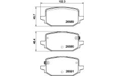 Sada brzdových destiček, kotoučová brzda HELLA 8DB 355 045-961