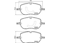 Sada brzdových destiček, kotoučová brzda HELLA 8DB 355 044-261