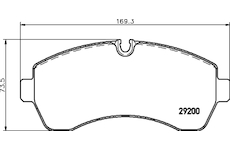 Sada brzdových destiček, kotoučová brzda HELLA 8DB 355 005-531