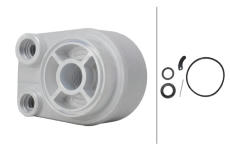 Olejový chladič, motorový olej HELLA 8MO 366 360-511