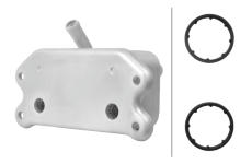 Chladič motorového oleja HELLA 8MO 366 360-671