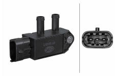 Senzor, tlak výfukového plynu HELLA 6PP 009 409-751