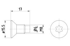 Sroub, brzdovy kotouc HELLA 8DZ 355 209-041