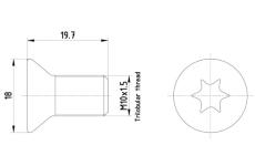 Sroub, brzdovy kotouc HELLA 8DZ 355 209-111