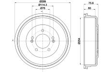 Brzdový buben HELLA 8DT 355 303-351