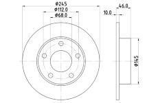 Brzdový kotouč HELLA 8DD 355 101-381