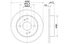 Brzdový kotouč HELLA 8DD 355 105-171