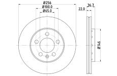 Brzdový kotouč HELLA 8DD 355 105-361