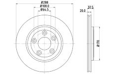 Brzdový kotouč HELLA 8DD 355 106-831