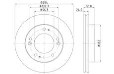 Brzdový kotouč HELLA 8DD 355 107-381