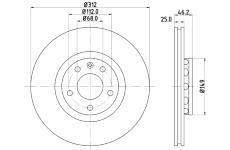 Brzdový kotouč HELLA 8DD 355 127-571