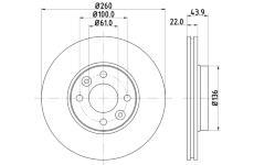 Brzdový kotouč HELLA 8DD 355 127-881