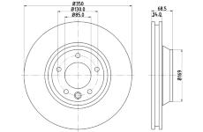 Brzdový kotouč HELLA 8DD 355 128-071